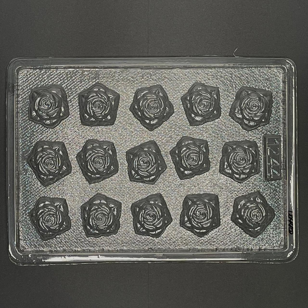Molde de Acetato Bombones Rosas x15cav