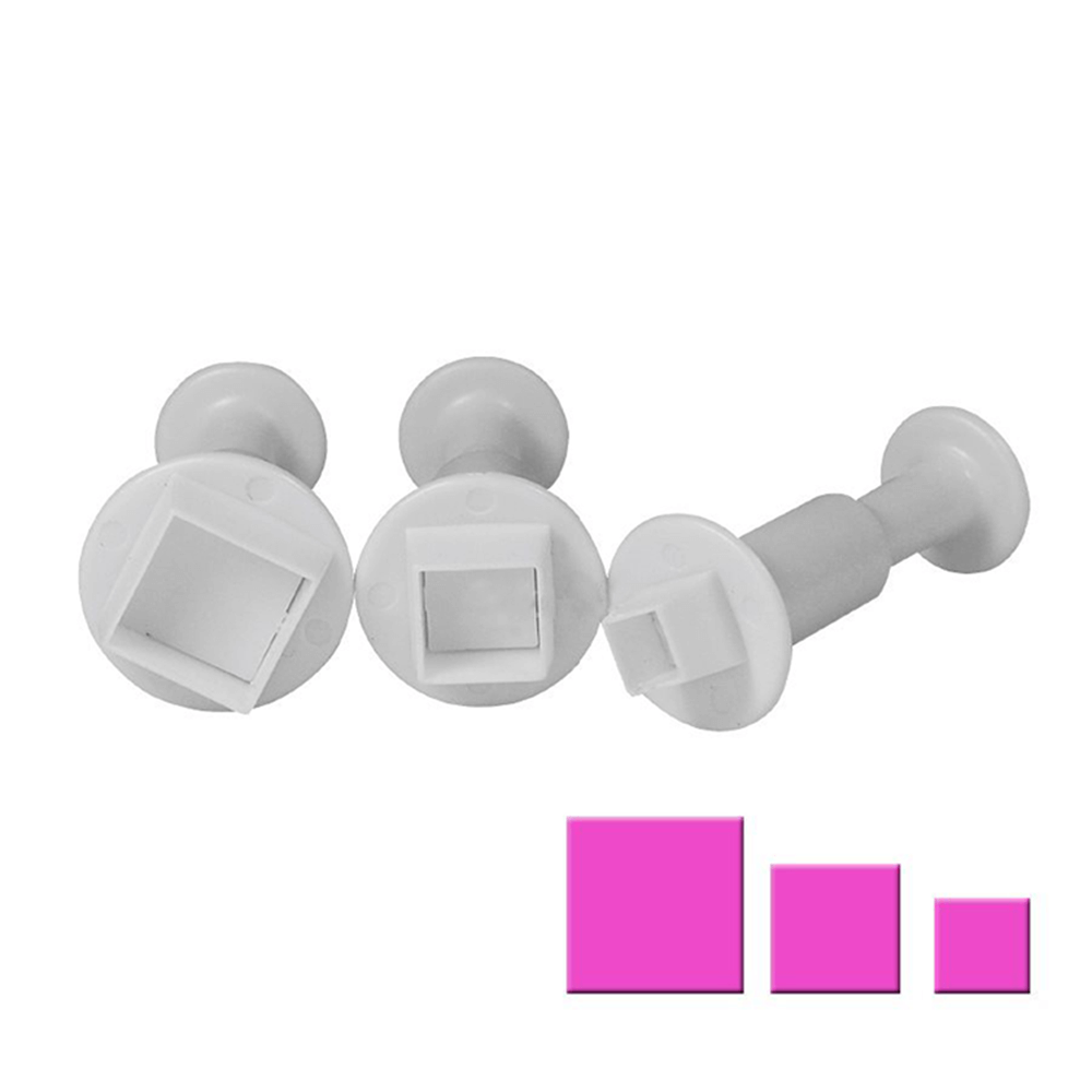 Cortadores Push Cuadrados x3 und