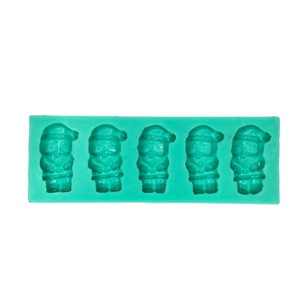 Molde Silicona Papá Noel x 5cav
