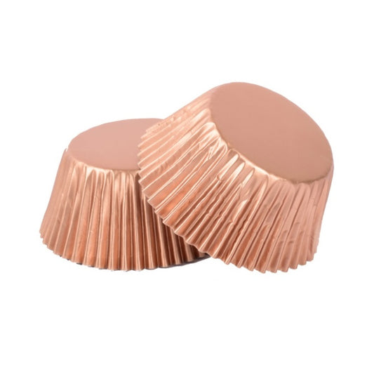 Capacillo Metálico Oro Rosa #5 x50und