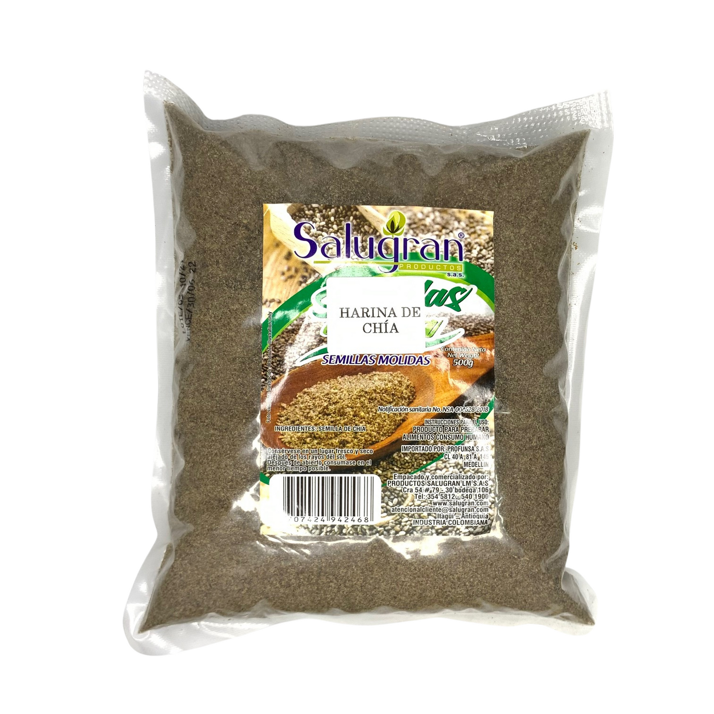 Harina de Chía Salugran x500gr