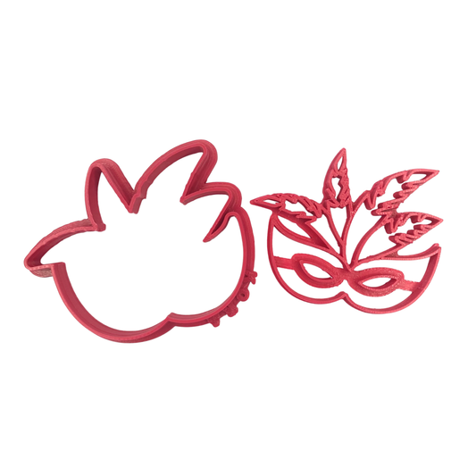 Cortador Plástico Antifaz con Plumas