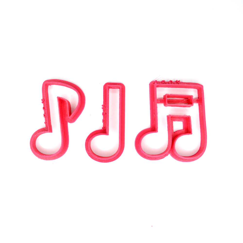 Cortador Plástico Notas Musicales