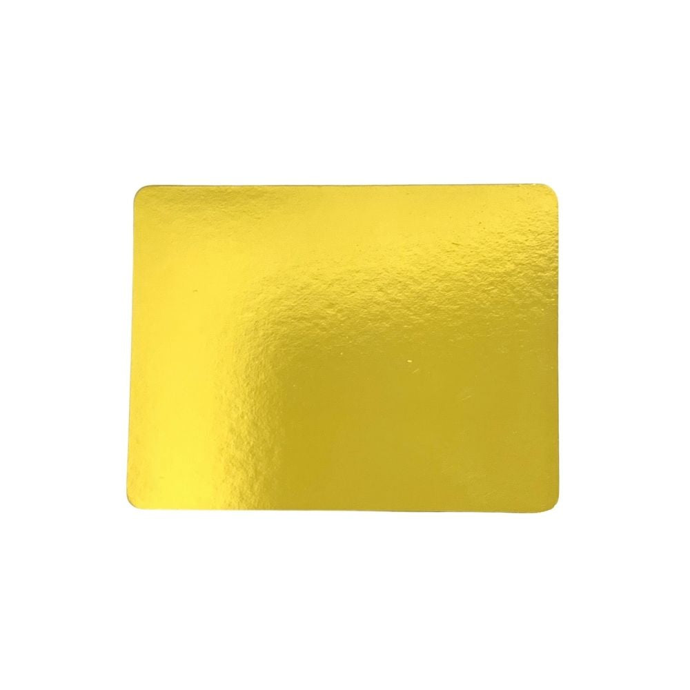 Blonda Rectangular Dorada 12onz (20x12cm)