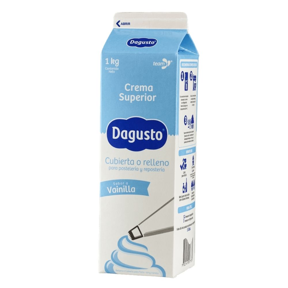 Crema Icing Vainilla Dagusto X1Lt