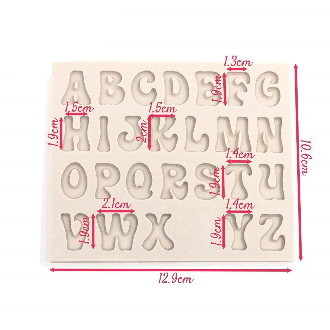 Molde Silicona Alfabeto Timoteo Mayúscula