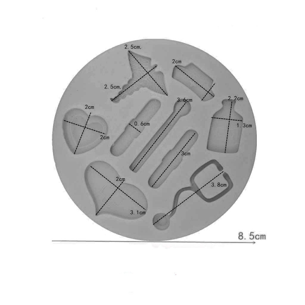 Molde Silicona Medicina x9cav