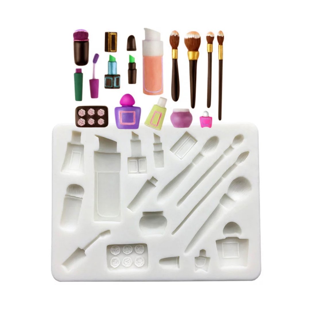 Molde Silicona Maquillaje x17cav