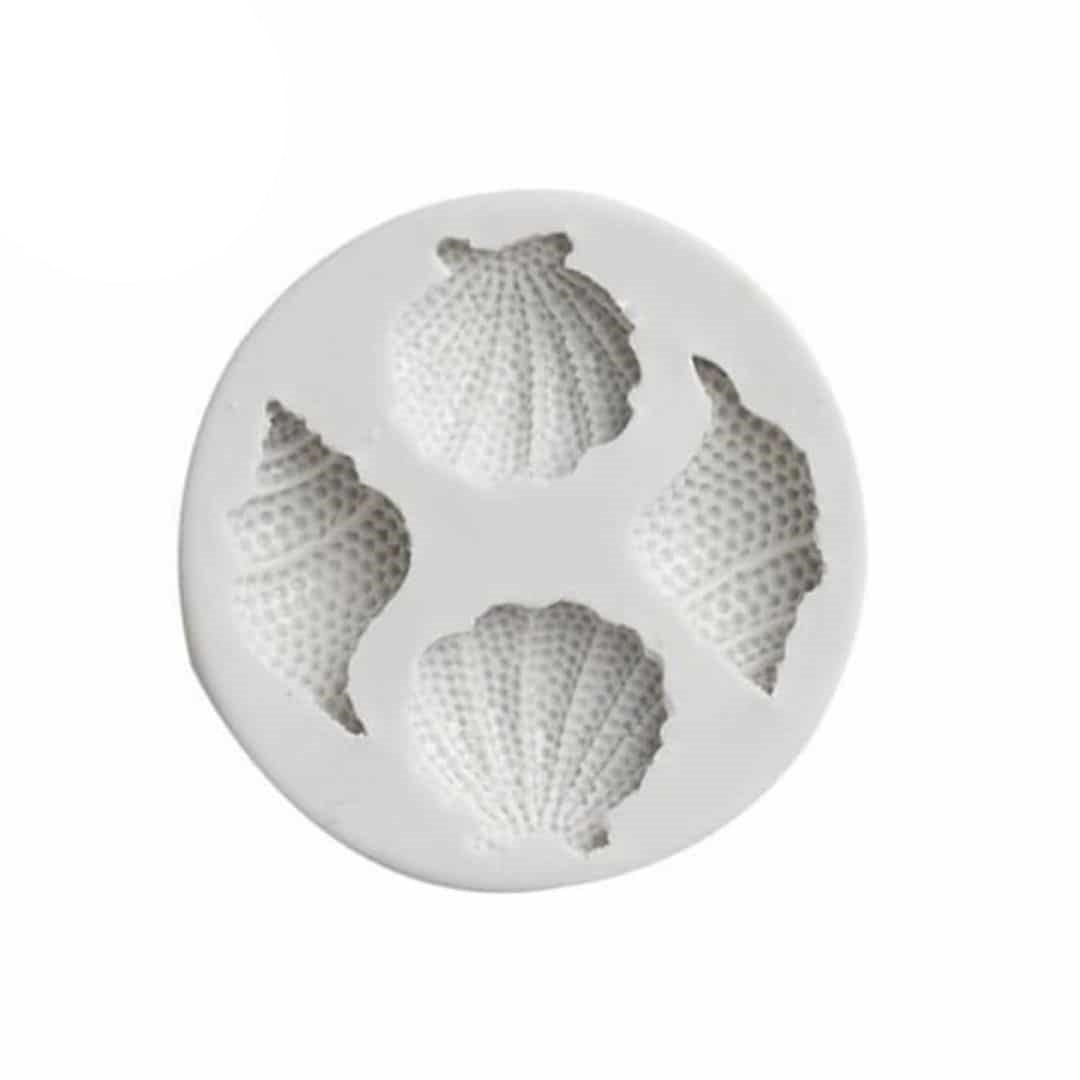 Molde Silicona Conchas y Caracoles x4Cav