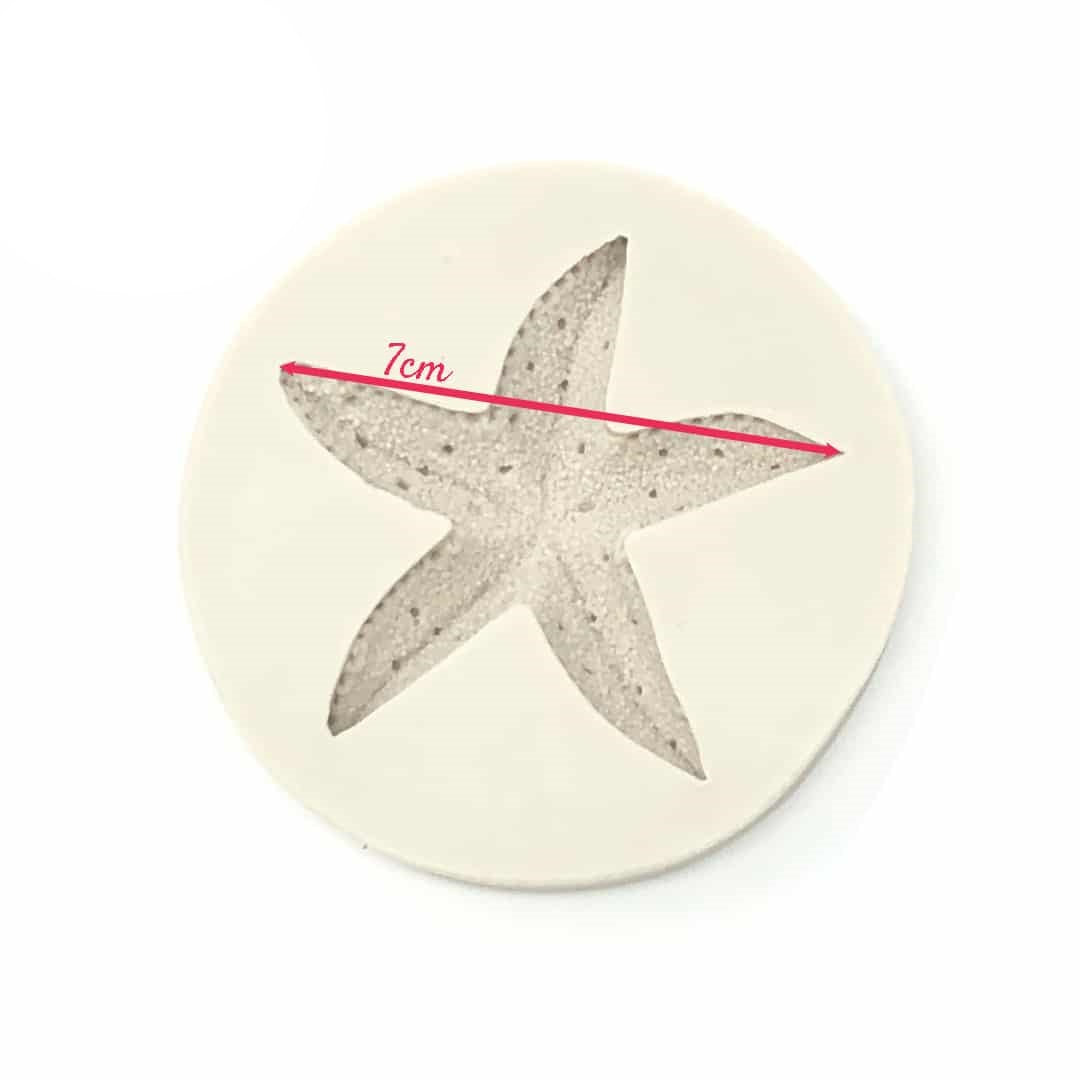 Molde Silicona Estrella de Mar Grande