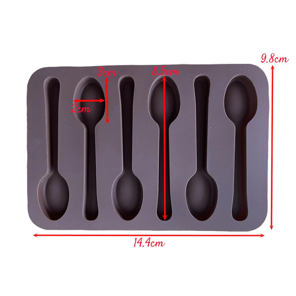 Molde Silicona Cucharitas x6cav