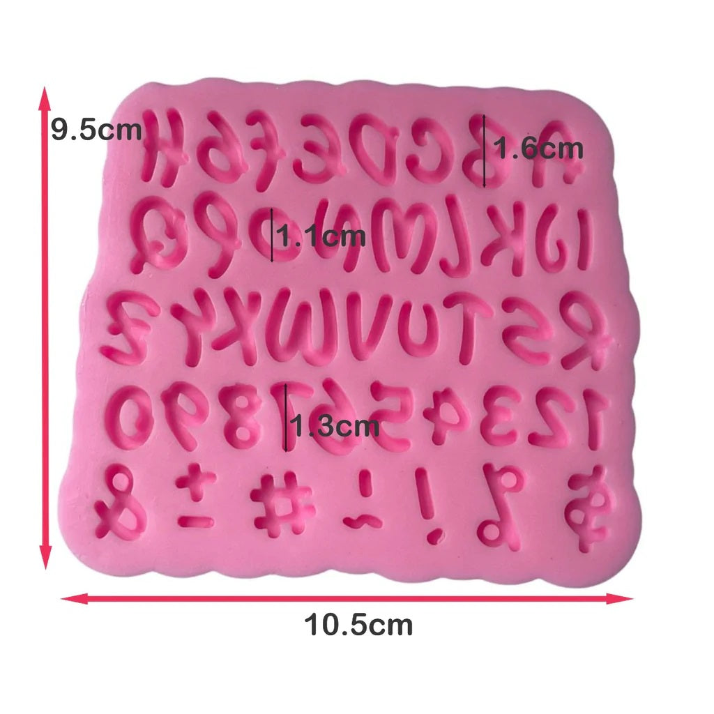Molde Silicona Abecedario Timoteo de Lujo