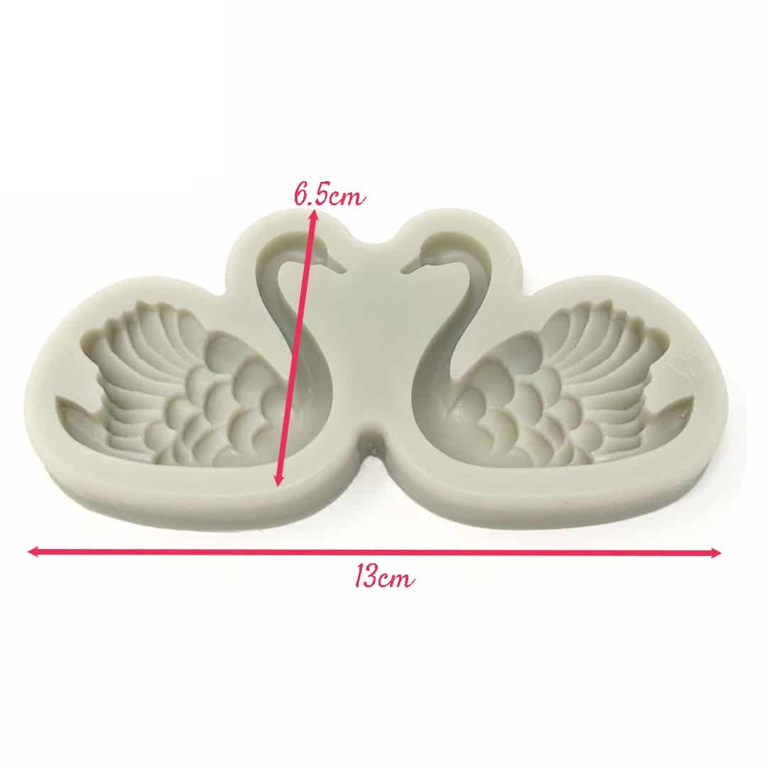 Molde Silicona Cisnes x2cav
