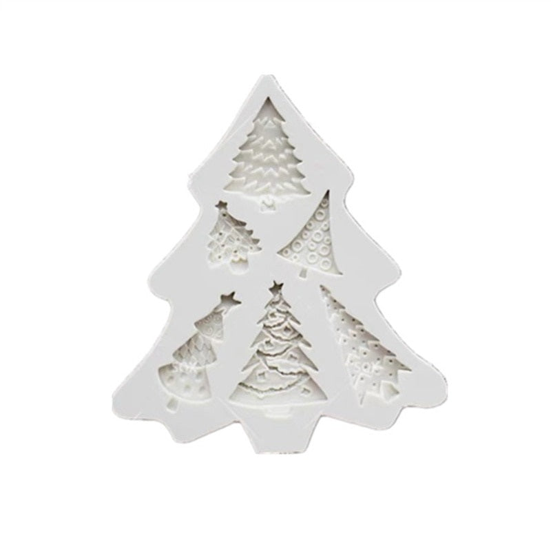 Molde Silicona Pinos de Navidad