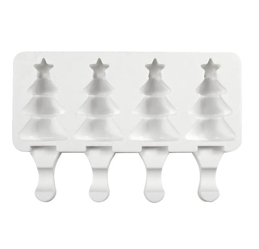 Molde Silicona Paleta Árbol de Navidad