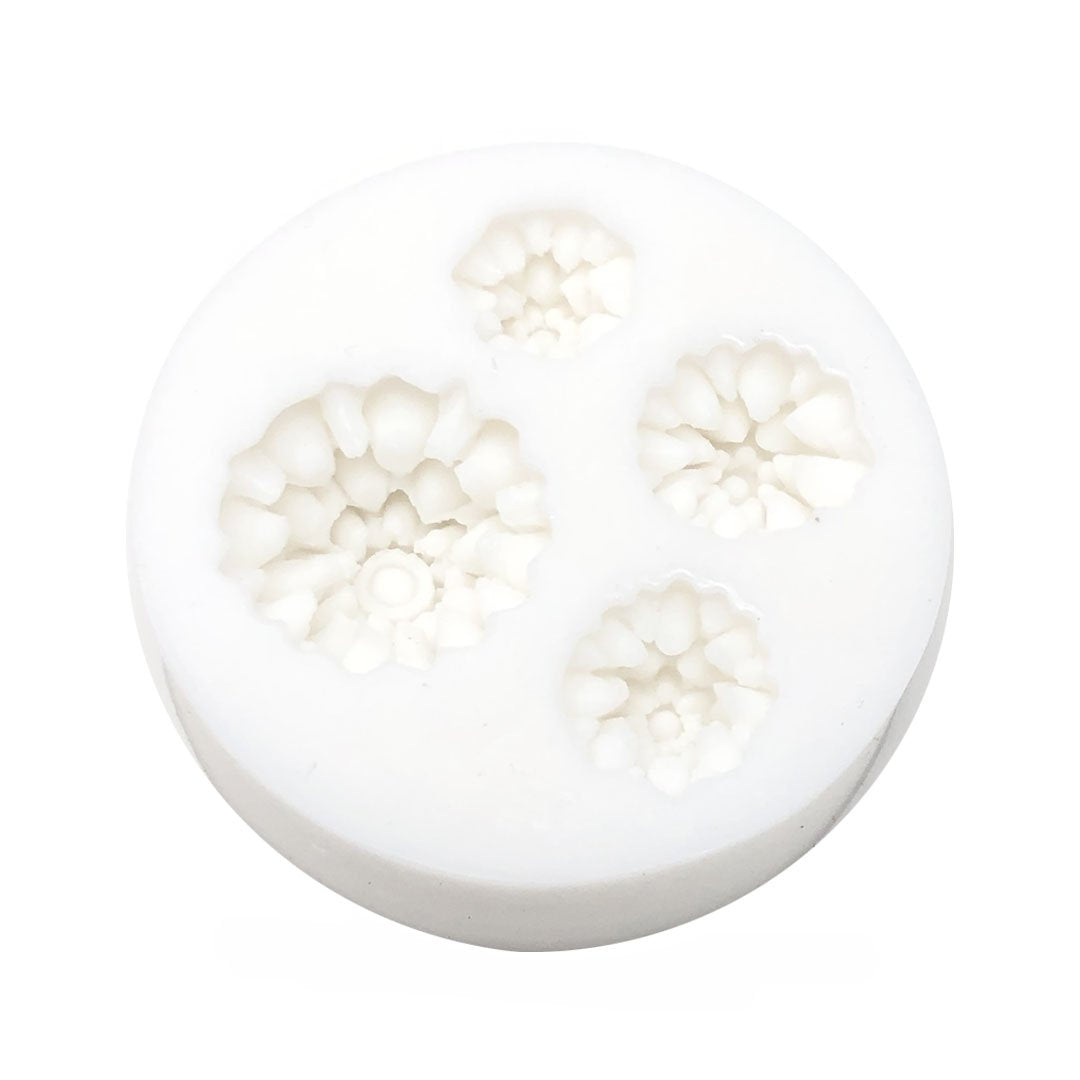 Molde Silicona Flor Ruffle x4cav