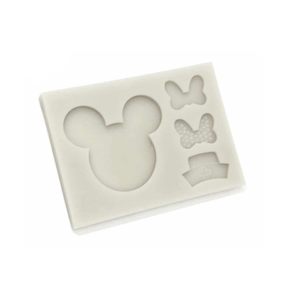 Molde Silicona Mickey y Minnie