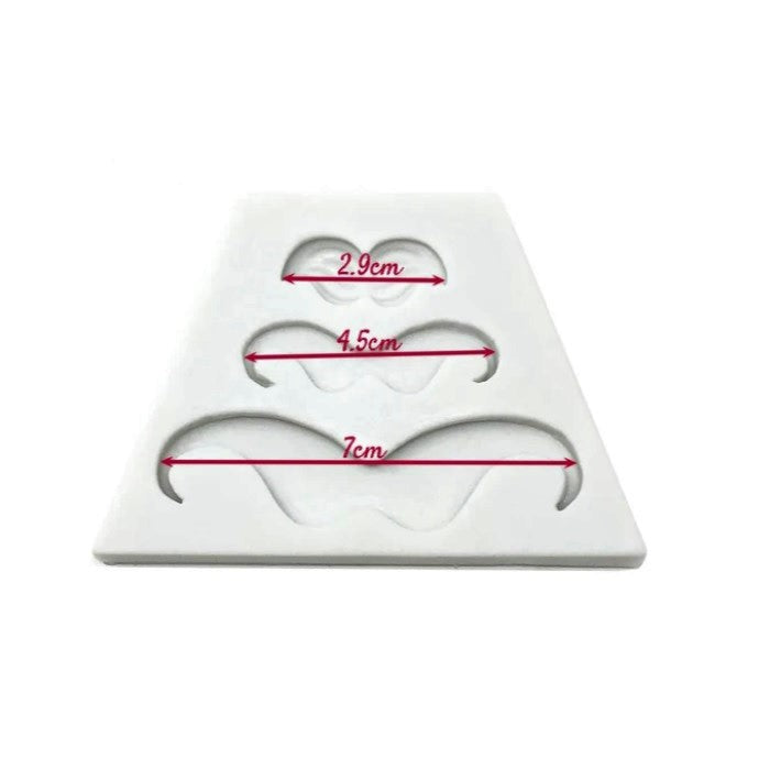 Molde Silicona Bigotes x3cav