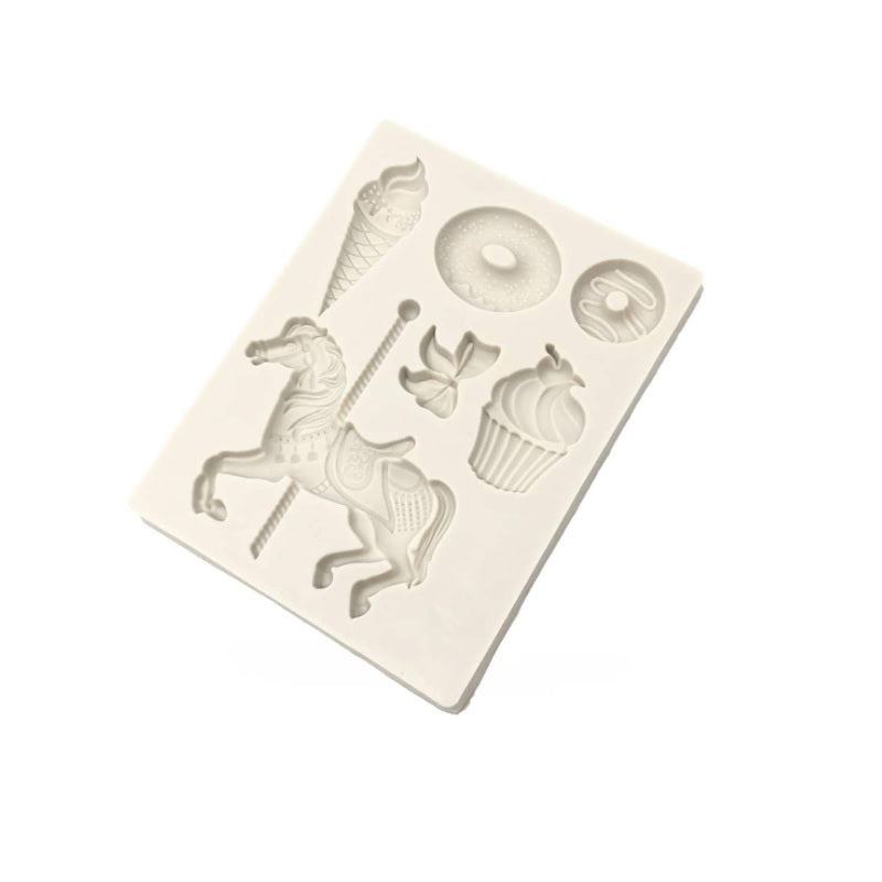 Molde Silicona Carrusel Dulce x 6cav