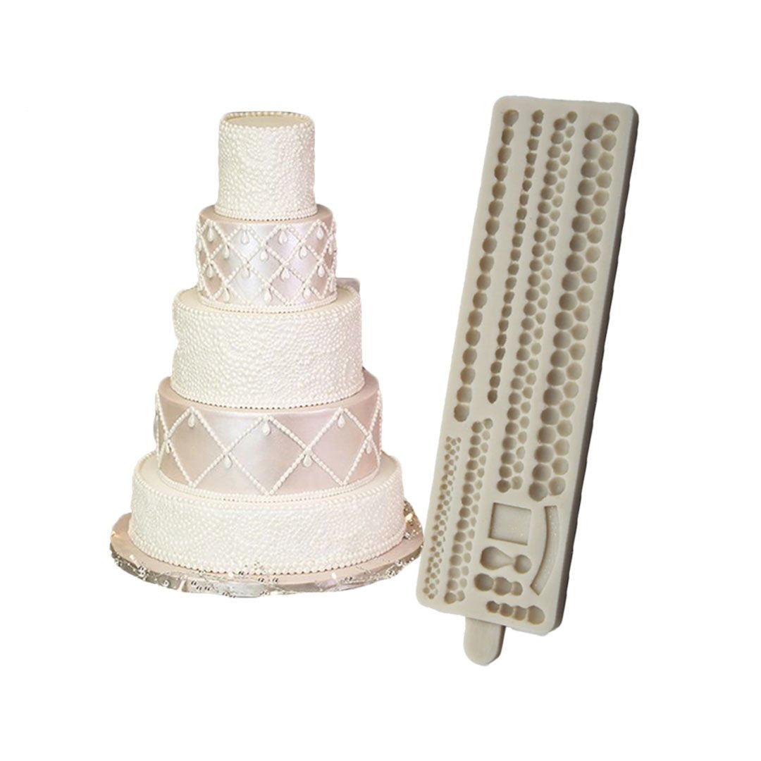 Molde Silicona Perlas de Boda x10cav
