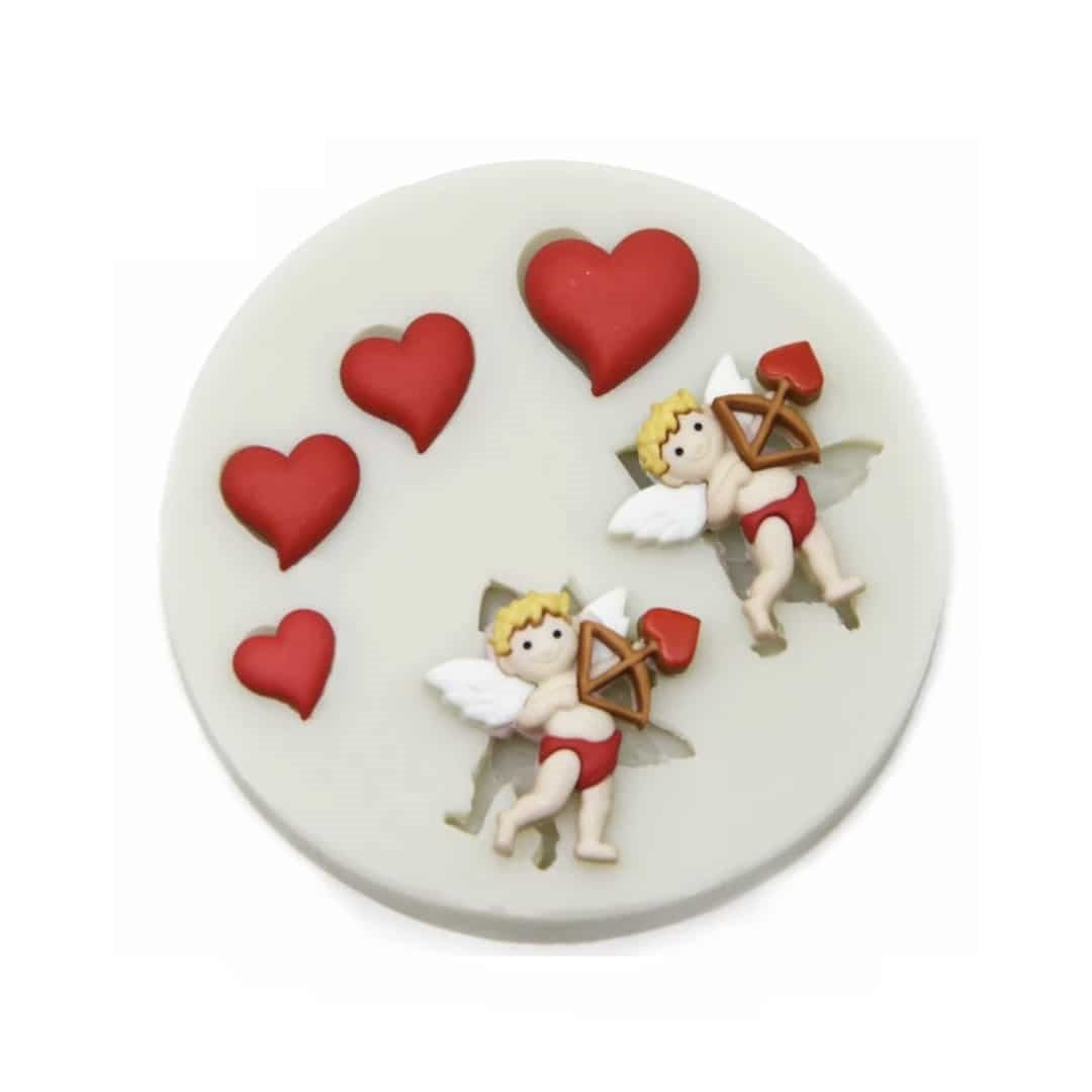 Molde Silicona Cupido x6cav