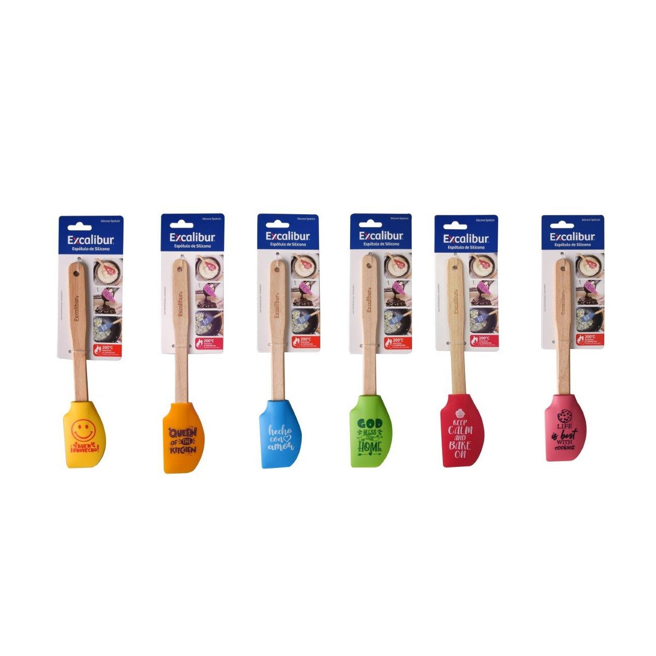 Espátula de Silicona Decorada 27cm Excalibur