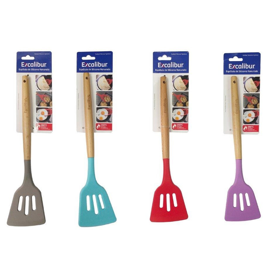 Espátula de Silicona Ranura Ancha 32cm Excalibur