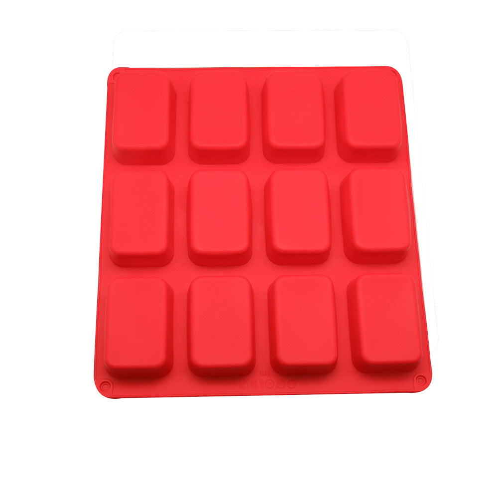 Molde Silicona Rectangular para Brownie x12cav