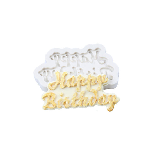 Molde Silicona Happy Birthday