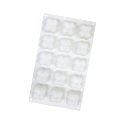 Molde Silicona Vela Cubo de Burbujas x15cav