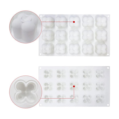 Molde Silicona Vela Cubo de Burbujas x15cav