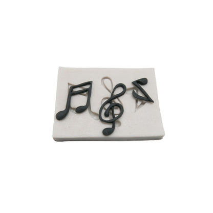 Molde Silicona Notas Musicales x3cav