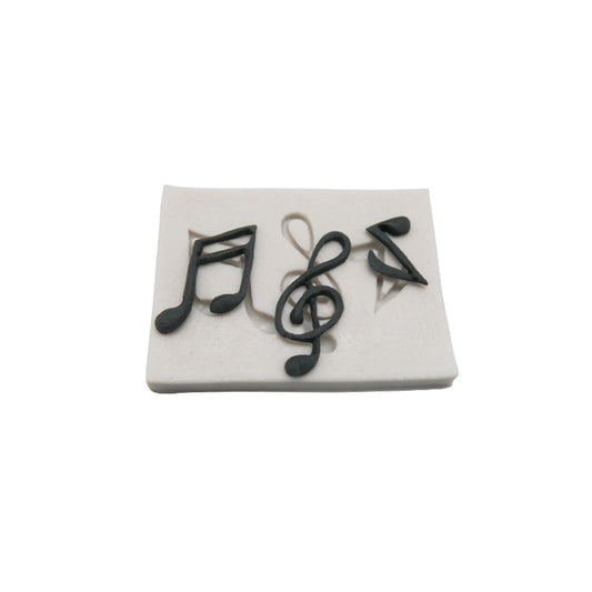 Molde Silicona Notas Musicales x3cav