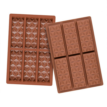 Molde Silicona Barritas Geométricas x6cav