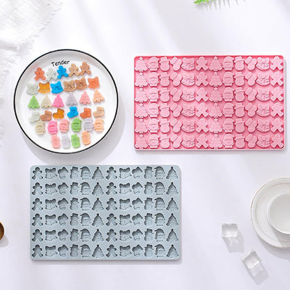 Molde Silicona Figuras Navidad x72cav