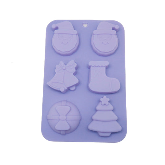 Molde Silicona Navidad Variado x6cav
