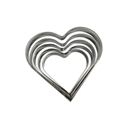 Set Cortador Metálico Corazón x5und