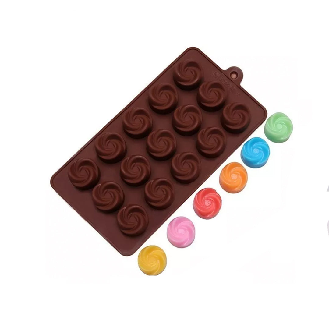 Molde Silicona Rosa x15cav