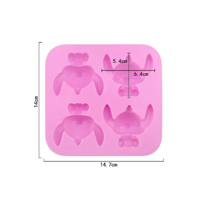 Molde Silicona Stitch x4cav