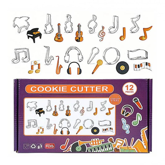 Set Cortadores Metálicos Música x12und