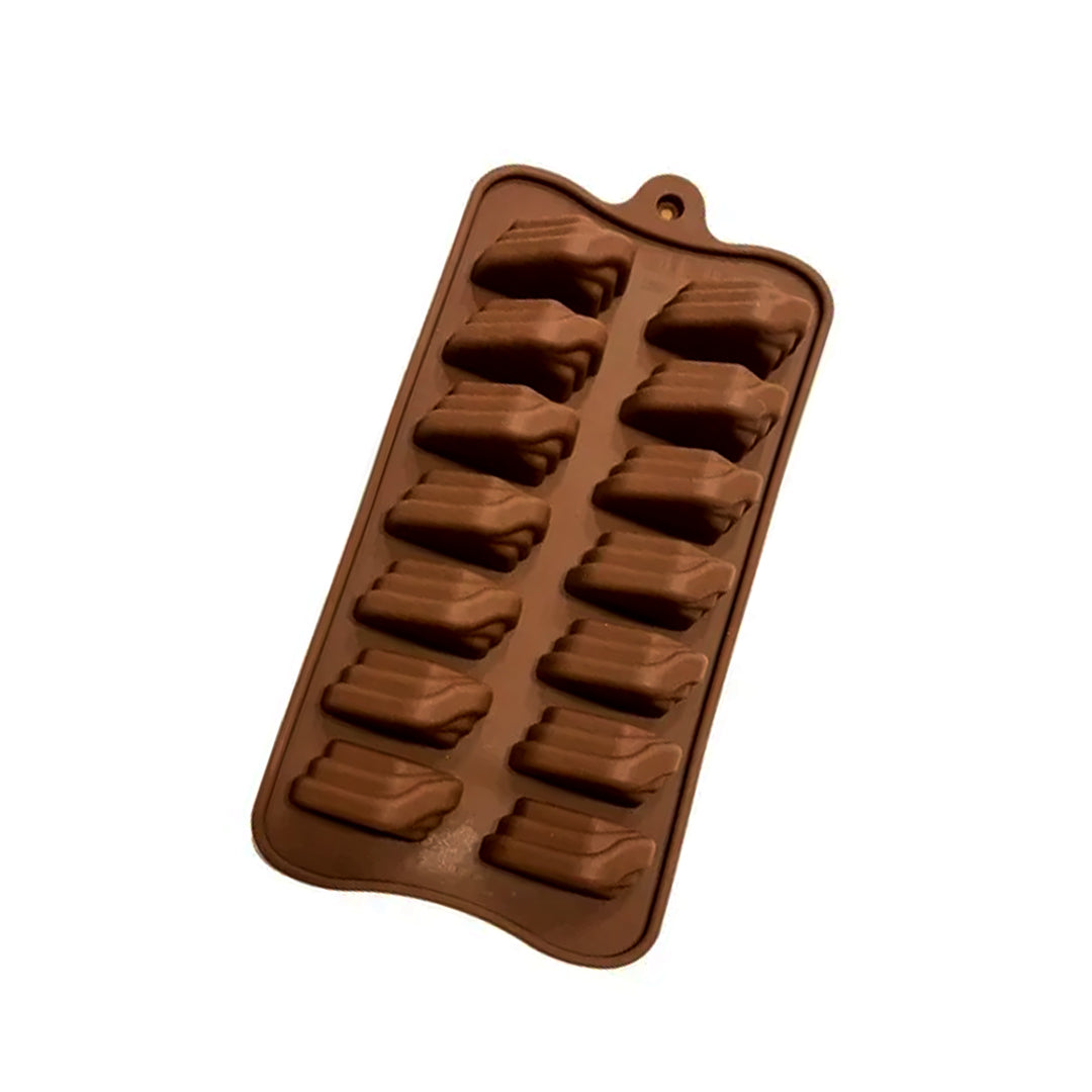 Molde Silicona Choco Bombones Rectangular x14cav
