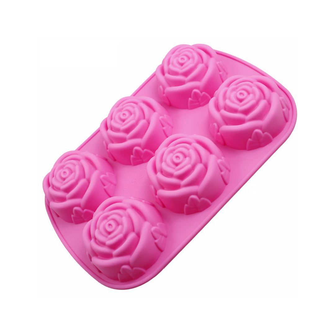 Molde Silicona Rosas Agua x6cav