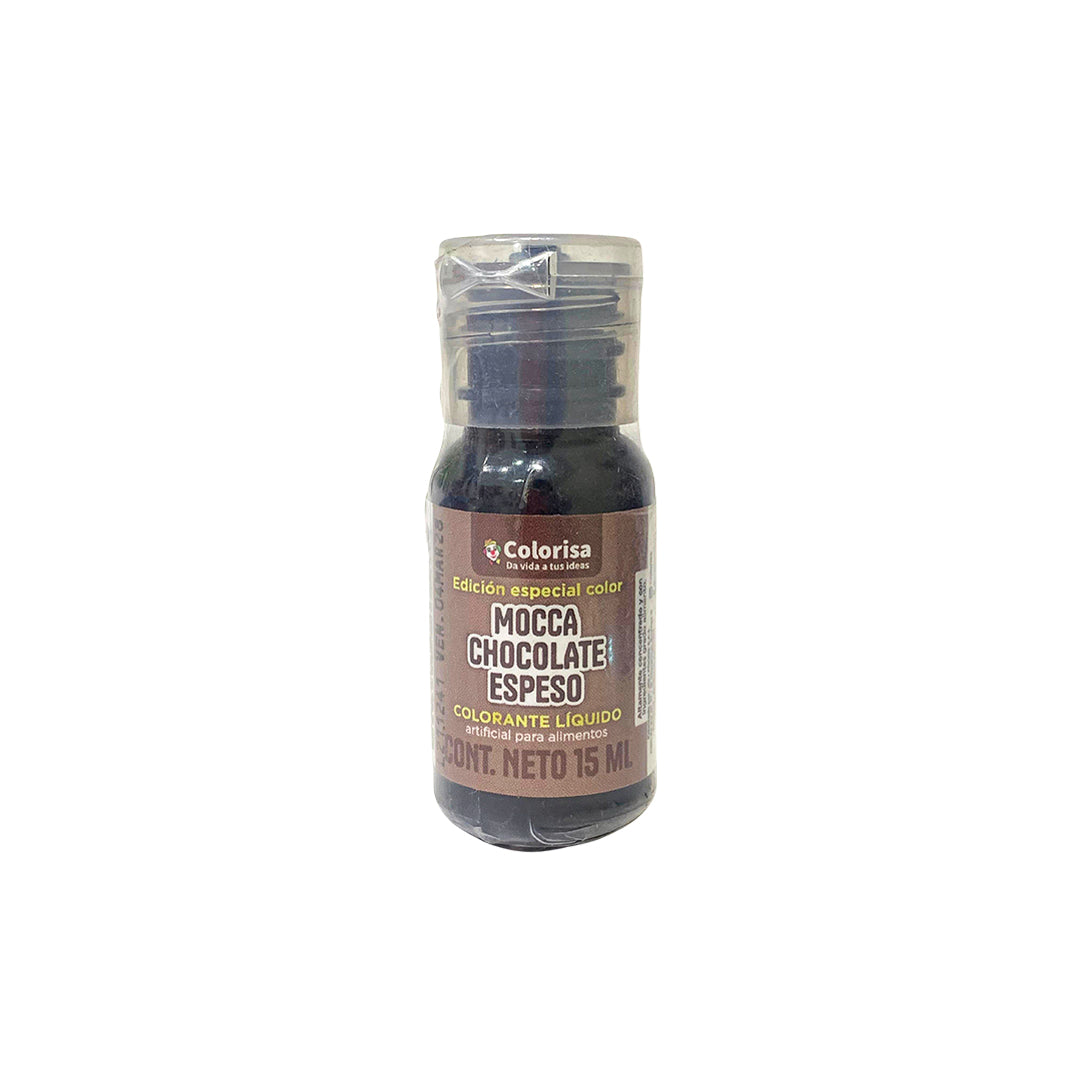 Colorante Líquido Colorisa Mocca Chocolate Espeso x15ml
