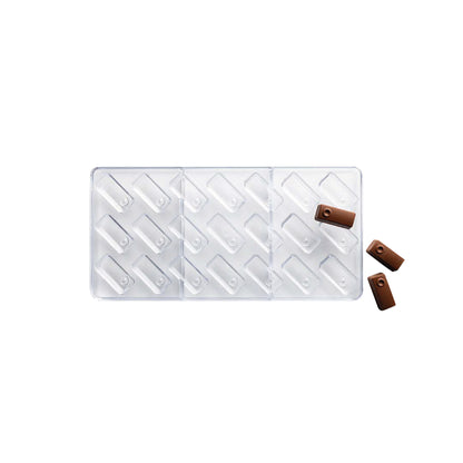 Molde Policarbonato Mini Barritas Rectangulares x21cav