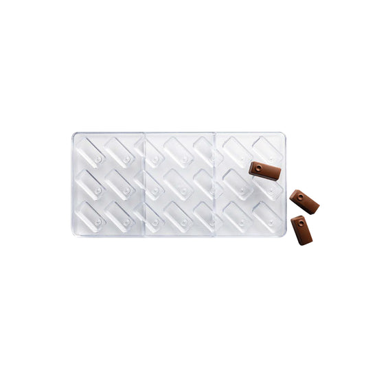Molde Policarbonato Mini Barritas Rectangulares x21cav