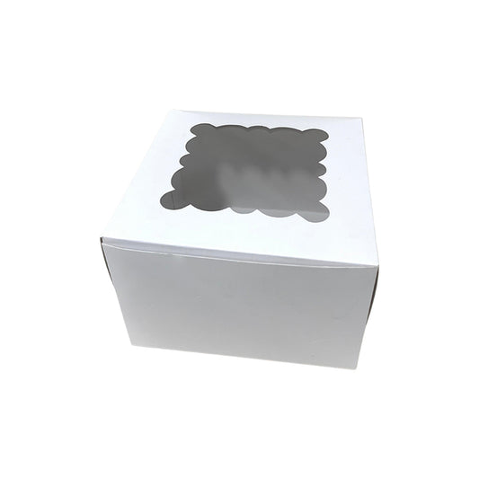 Caja Blanca con Ventana (17.5x17.5x11.5cm) x1und