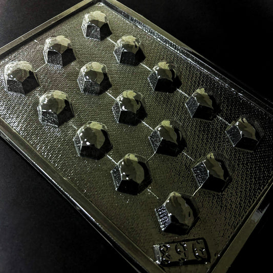 Molde Acetato Hexágonos Rellenos x15cav