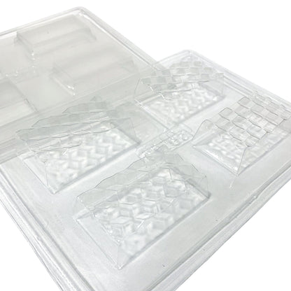 Molde de Acetato Barras Facetadas con Contramolde