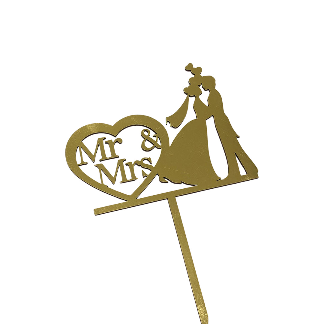 Topper Boda Pequeño Dorado REF: BPD004