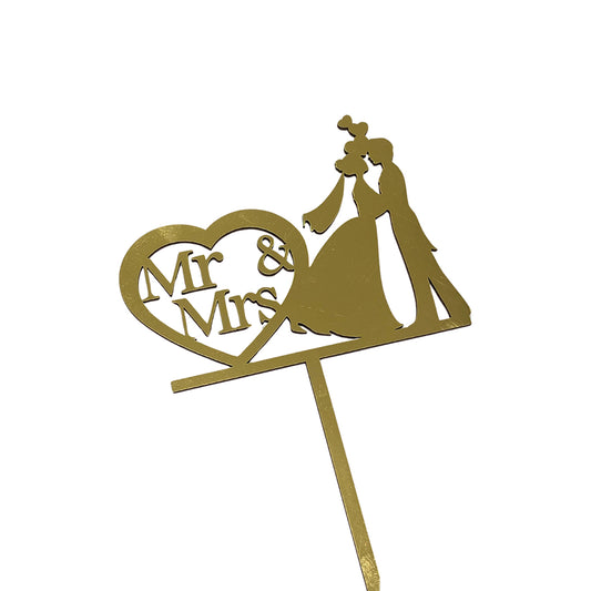 Topper Boda Pequeño Dorado REF: BPD004